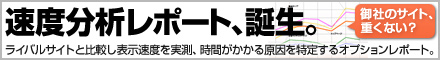 速度分析レポート、誕生！